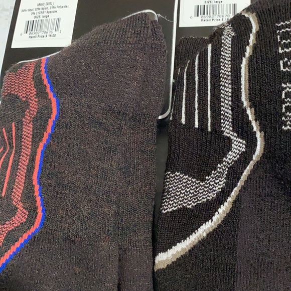 Woolrich Merino Lambswool Lot Brown Hiking Socks Men Large - Picture 2 of 6